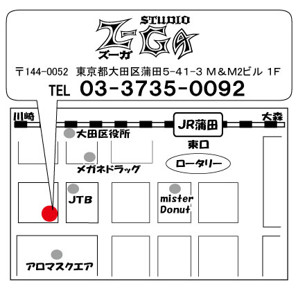 STUDIO Z-GA 地図